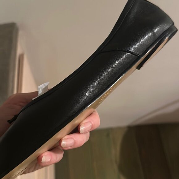 NEW Maison Margiela Tabi Ballet Flats Black Leather Split-Toe · Size 39 - Picture 6 of 6